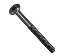 Vis à tête hexagonale, Flat Head Hex Socket Cap Screws - Steel Hex Socket Bolts for Furniture Woodworking Projects(Black,10,M8-1.25x90mm)