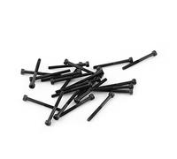 Vis à tête hexagonale, jeu de vis à tête cylindrique noire M3, assemblage de navire de qualité 12,9 pour appareils ménagers et de bureau Autres(M3 * 35mm (partiellement fileté), 24 pièces)