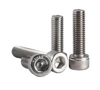 Vis à tête hexagonale Plat, Boulons à tête cylindrique à six pans creux en acier inoxydable 304 DIN912, plusieurs tailles, paquet de 10(M2x8mm)
