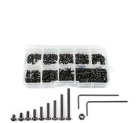 Vis à tête hexagonale six pans creux, écrou en acier au carbone M2.5 M3 M4 M5 M6, boulon de jeu rond Allen pour Vélo Moto Auto(M2 452pcs)