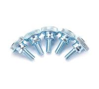 Vis à Tête Moletée, 50pcs M5 Vis à Tête Moletée, Marches Réglables Double Poignées Hautes Vis Moletées pour les Connexions, Vis D'ordinateur de Remplacement (M5*14)
