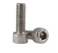 Vis à tête moletée à six pans creux en acier inoxydable 304, 3/8 - 16 DIN912, boulons hexagonaux durables for le travail des métaux(3Pcs 1-3/8" (F))