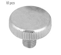 Vis à Tête Moletée Plate M8, 10 Pièces, Acier Carbone Zingué, Vis à Main Rigides - Grip Supérieur, Résistance et Durabilité, Utilisation Facile pour Électricité et Outils (M8*12 (10 pièces))