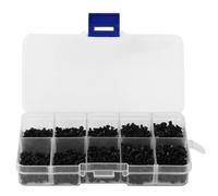 Vis à tête plate croix en carbone noir acier haute résistance aux attaches durables pour l'industrie électronique M2 M2,5 M3 Filetages 250pcs 500pcs 1000pcs (1000pcs)