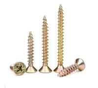 Vis À Tête Plate Cruciforme M3.5, Longues Vis À Bois Autotaraudeuses Zinguées For Cloisons Sèches, Armoires, Panneaux Muraux, Meubles(M3.5x35 280pcs)