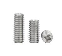 Vis à tête plate cruciforme sans tête et vis de réglage en acier inoxydable 304 A2, 50 à 100 pièces, M2, M2.5, M3, M4(M2x8mm-100pcs)