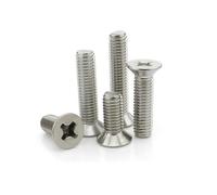 Vis à tête plate en acier inoxydable, 100 pièces/lot UNC 6-32 3/8 1/2 5/8 3/4 7/8 1 pouce, Machine électrique * 3/16 1/4 5/16(3/8")