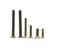 Vis à tête plate fraisée en laiton et cuivre, 5 50 pièces, M2 M3 M4 M5 M6 GB819(12mm,M5 10pcs)