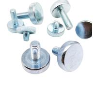 Vis à tête plate moletée en acier au carbone M3-M10 DIN653 GB835, boulon de fixation à vis à molette réglable sans outil(35mm,M4 (5pcs))