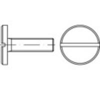 Vis à tête plate TOOLCRAFT 118986 100 pc(s) M6 3 mm tête plate plat acier N/A