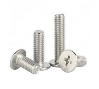 Vis à tête plate ultra-mince cruciforme en acier inoxydable 304 M2,5 M3 M4 M5 M6 for ordinateur portable, vis for appareils électroniques(5mm,M4 x 20Pieces)