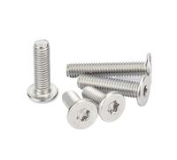 Vis à tête plate ultra-mince Torx à six lobes en acier inoxydable 304 M2 M2.5 M3 M4 M5 M6 M8(50mm,M2.5 (100pcs))
