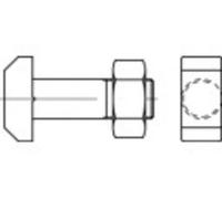 Vis à tête rectangulaire TOOLCRAFT 106215 10 pc(s) M16 120 mm tête marteau acier N/A