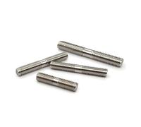 Vis à tige filetée à double extrémité, 304 A2 Stainless Steel Double Ended Threaded Rods M4 M5 M6 M8 Stud Bolts 1-10 pcs(M6x200 1pcs)