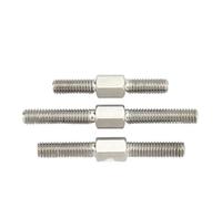 Vis à tige filetée double extrémité, boulons d'extrémité de barre tête en acier inoxydable 304 filetage gauche et droit(M10x80(1Pcs))