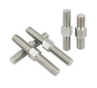Vis à tige filetée double extrémité M10 en acier inoxydable 304, filetage gauche et droit(M10x100mm-1pcs)