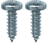 Vis à Tôle Tête Inox A4 Cylindrique Bombée Pozidrive, 4.8mm x 16mm, DIN 7981, Zinc Blanc, Lot de 80