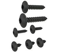 Vis à Tôle TORX tête bombée plate avec rondelle galvanisé noir: 4,2 x 13 mm, 50 pièces