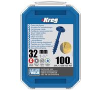 Kreg Tools – Vis à trous de poche 32 Blue-Kote™ Maxi-Loc – Filetage épai – 100