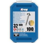 Vis à trous de poche 32 Inox Maxi-Loc, Filetage épai, 100 - KREG - SML-C125S5-100-INT G
