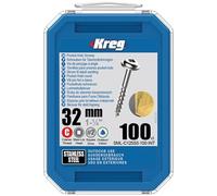 Vis à trous de poche 32 Inox Maxi-Loc, Filetage épai, 100 - KREG - SML-C125S5-100-INT