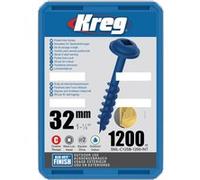 Vis à trous de poche 32 mm Blue-Kote™ Maxi-Loc, Filetage épai, 1200 - KREG - SML-C125B-1200-INT G