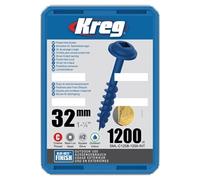Vis à trous de poche 32 mm Blue-Kote™ Maxi-Loc, Filetage épai, 1200 - KREG - SML-C125B-1200-INT