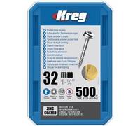 Vis à trous de poche 32 mm Revêtu de Zinc Maxi-Loc, Filetage fin - KREG - SML-F125-500