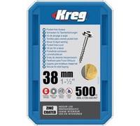 Vis à trous de poche 38 mm Revêtu de Zinc Maxi-Loc, Filetage épai, 500 - KREG - SML-C150-500-INT G