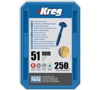 Vis à trous de poche 51 mm Blue-Kote™ Maxi-Loc, Filetage épai, 250 - KREG - SML-C2B-250-INT G
