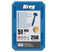 Vis à trous de poche 51 mm Blue-Kote™ Maxi-Loc, Filetage épai, 250 - KREG - SML-C2B-250-INT G