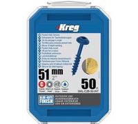 Vis à trous de poche 51 mm Blue-Kote™ Maxi-Loc, Filetage épai, 50 - KREG - SML-C2B-50-INT G
