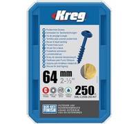Vis à trous de poche 64 mm Blue-Kote™ Maxi-Loc, Filetage épai, 250 - SML- KREG - C250B-250-INT G