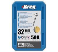 Vis à trous de poche Kreg Revêtu de Zinc Pan-Head, Filetage fin - SPS-F