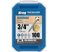 Vis à zinc de haute qualité, longueur de vis 19mm, filetage à pas fin, paquet de 100 pièces - Parfaites pour les projets en bois à l'intérieur