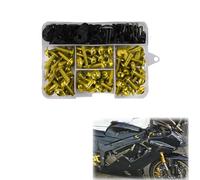 Vis Accessoires Ensemble De Vis Fixation Pare-Brise Moto pour KYMCO AK550 XCITING Downtown 125 250 300 400 500 KCC 2V 4V Pièces Modifiées(Yellow)