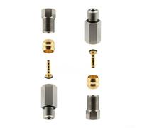 Vis adaptateur de levier de frein hydraulique M8 vers M8 pour systèmes de frein à disque de vélo électrique en acier au carbone avec bague d'étanchéité et kit complet (2 kits de vis)