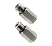 Vis adaptateur de levier de frein hydraulique M8 vers M8 pour systèmes de frein à disque de vélo électrique en acier au carbone avec bague d'étanchéité et kit complet (2 vis adaptateurs)