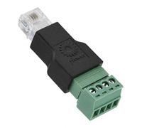 Vis Adaptateur de Terminal,Connecteur Ethernet RJ11 6P4C Mâle À 4 Broches Borne À Vis Connecteur de connecteur vidéo/Audio Principal pour Modem