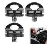 Vis Adaptateur pour Sangle D'appareil Photo,Caméra avec Vis de Dégagement Rapide,Vis de Fixation de la Sangle de L'appareil Photo,Support à Vis pour Sangle de cou D'appareil Photo 1/4"" 3 Pcs