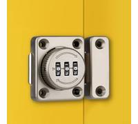 Vis anti-effraction pour intérieur/extérieur - Combinaison robuste réinitialisable pour portes d'abri de jardin, garages, caravanes - Alliage de zinc et fer avec construction (bronze rouge)
