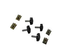 Vis antivol pour guidon de moto - Boutons moletés - Accessoires de vélo - Support de siège pour Harley Grand Glide Street Glide Supreme Glide (doré)