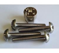 Vis antivol, vis anti-manipulation contre le vol Vis à 4 trous M6 M8 M10, acier inoxydable V2A