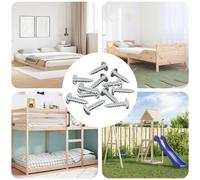 vidaXL Vis 13636 pcs Argenté M4 x 16 mm Acier, Autre, Cylindrique, Minime, Durable, Élégant, Design Pratique avec Une Utilisation Polyvalente pour Un Usage Domestique et de Bureau.