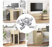 Vis Argenté Fer à tête fraisée Fixation de précision structurelle DIY vidaXL vid