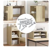 Vis Argenté Fer Fixation par métal Outil de matériel Accessoire DIY vidaXL vidaX