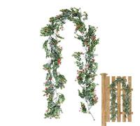 Vis artificielle verte | guirlande réglable pour décoration 15 cm | guirlande décorative de pin - pour maison familiale intérieure et extérieure ferme et cour Noël fêtes et nouvelle année