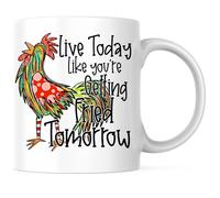 Vis Aujourd'Hui Comme Si Tu Allais Te Faire Griller Demain Mug À Café Pratiques Mug Céramique Tasse À Café Pour Boissons Chaudes Chocolat Chaud L'École 330Ml