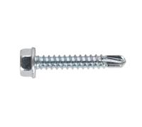 Vis Auto-Perceuses Sealey 4,2 X 25Mm Tête Hexagonale Zinc Paquet De 100 SDHX4225
