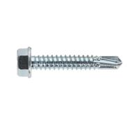 Vis Auto-Perceuses Sealey 6,3 X 38Mm Tête Hexagonale Zinc Paquet De 100 SDHX6338